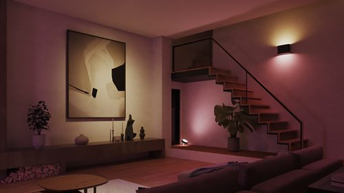 Philips Hue's new outdoor Dymera wall lights beam up and down