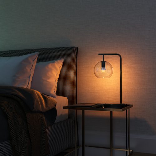 Philips Hue White Luster, Lampadina Sferica Smart, Bluetooh, E14