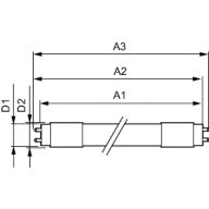 MASTER HO warm white LED TUBE LAMP 60CM 8W 8718696697474 