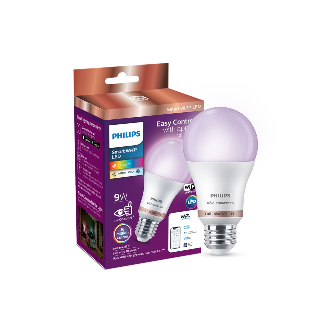 Easy-to-use smart full color bulb