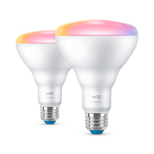 WiZ Color Changing 65-Watt EQ BR30 Full Spectrum E26 Dimmable Smart LED  Light Bulb in the General Purpose Light Bulbs department at