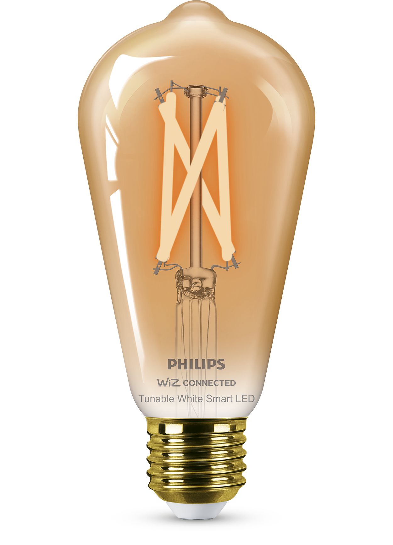Ampolleta Philips Hue Inteligente Edison Vintage St64 E27 7w Color de la  luz Blanco cálido