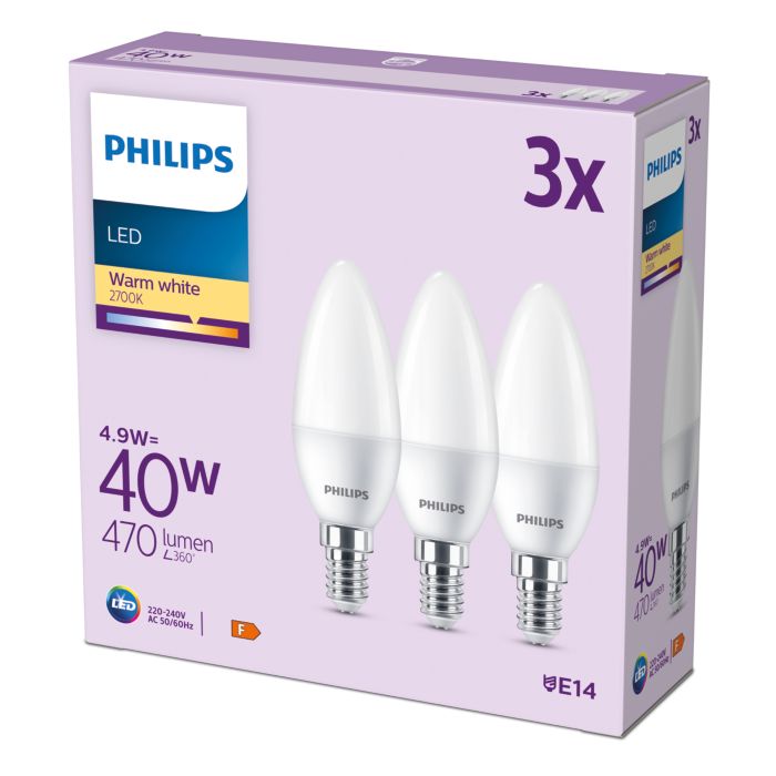 Philips Hue LED Candela E14 Bianco, 5.5 W