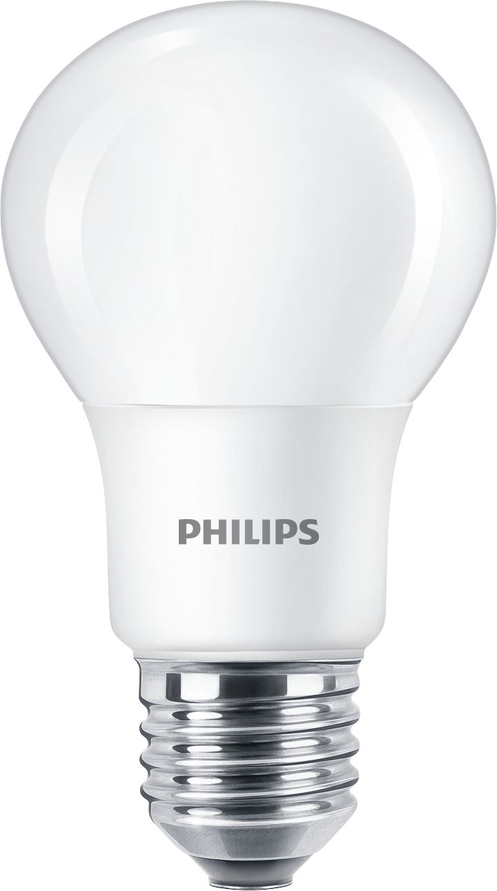 Philips ampoule LED Standard E27 50W Blanc Chaud Calotte Argentée,  Compatible Variateur, Verre