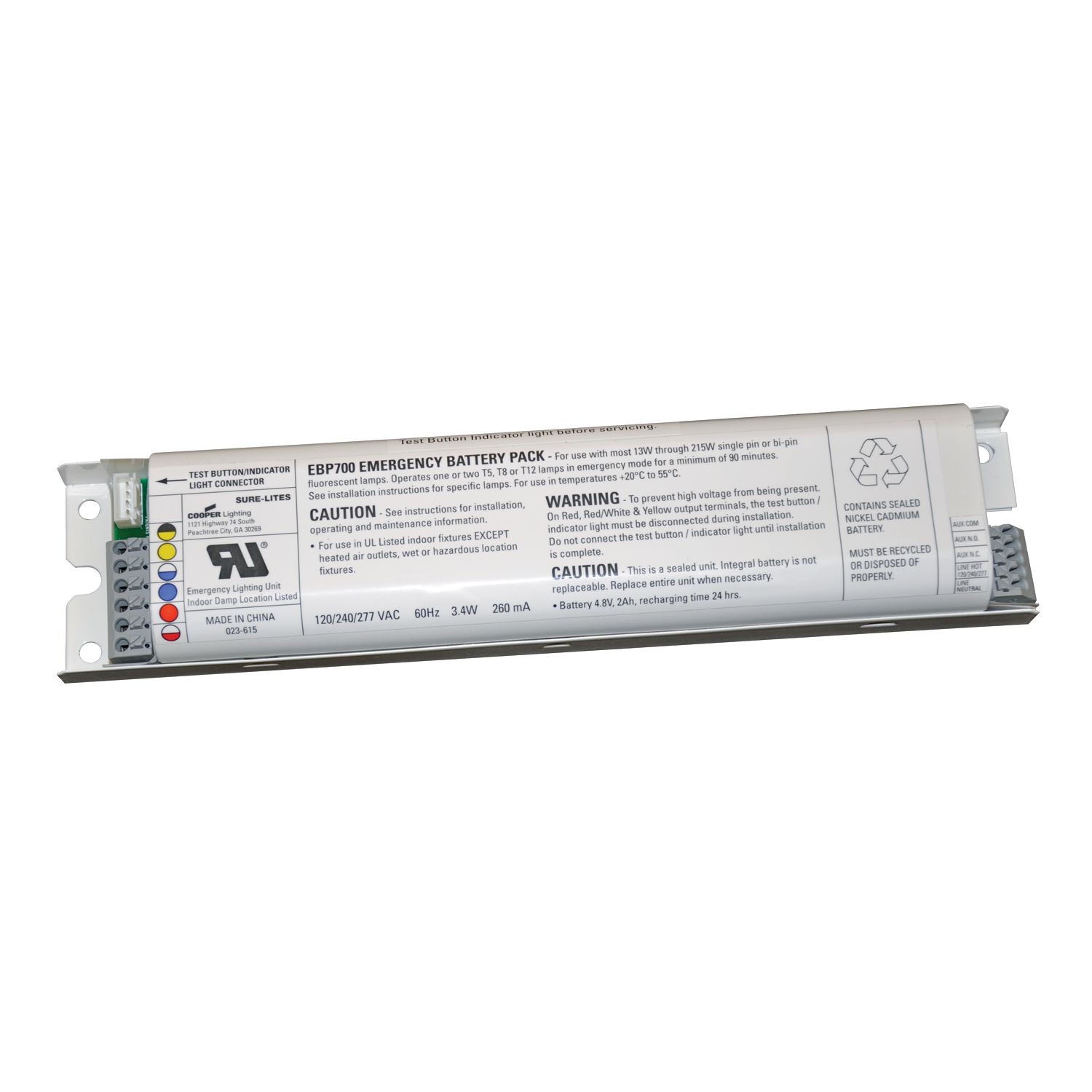 Larson Electronics - 34W Emergency Fluorescent Light - 2' 2 Lamp -  Emergency Battery Backup - ATEX/IECEx