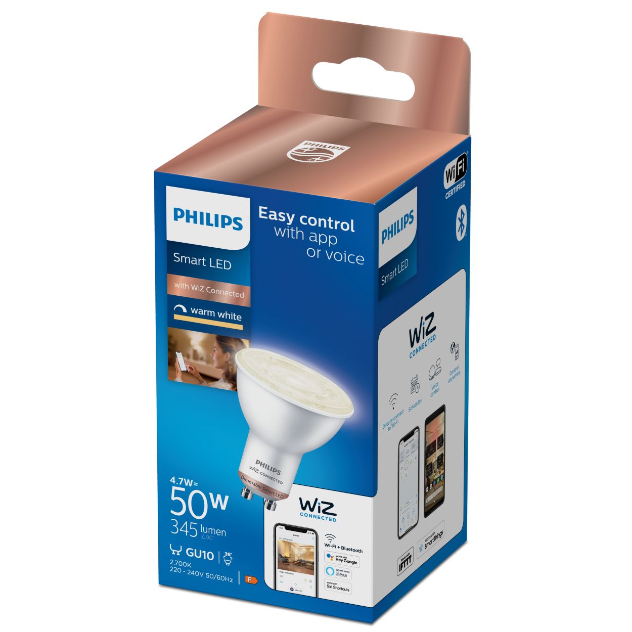 Philips 3pk Led Gu10 50w Bw Bulb 567313 