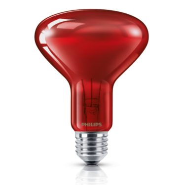 LAMPADA infrarossi Philips Rossa 100w rinforzata VETRO ROSSO