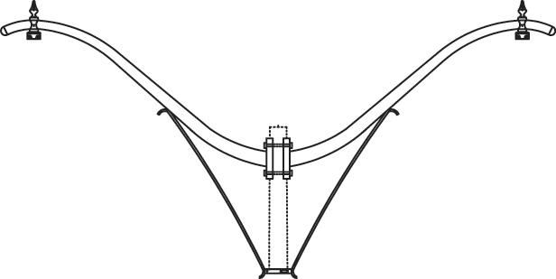 Équipement de suspension – Bras de montage sur mât (série HFP)