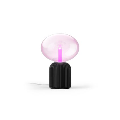 Lightguide ellipse + dome table lamp (black)