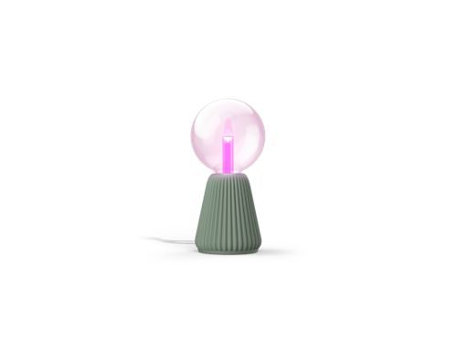 Lightguide suuri Globe -lamppu + Cone pöytävalaisin (vaaleanvihreä)