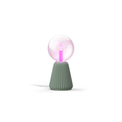 Lightguide large globe + cone table lamp (sage)