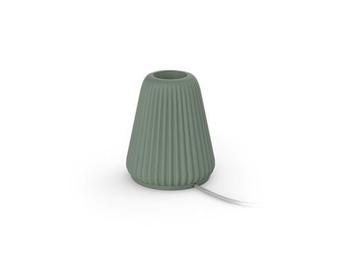 Hue Cone table lamp for Lightguide bulbs (Sage)