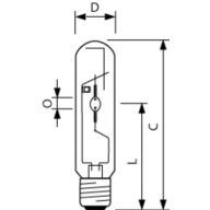 Lampada Philips ioduri metallici MASTERCOLOUR CDM-E MW 360W CDMEMW360